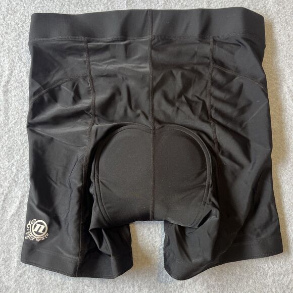 Novara Womens Cycling Shorts Large Black Cross Front Padded Bike Biking - Picture 8 of 10